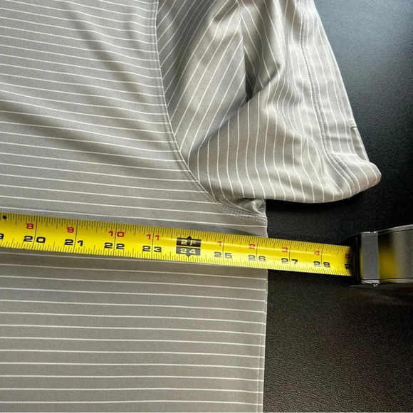 Nike Golf Men’s XXL Dri Fit Polo Shirt Gray Striped GOLF Athletic Casual Flaw - Picture 9 of 16